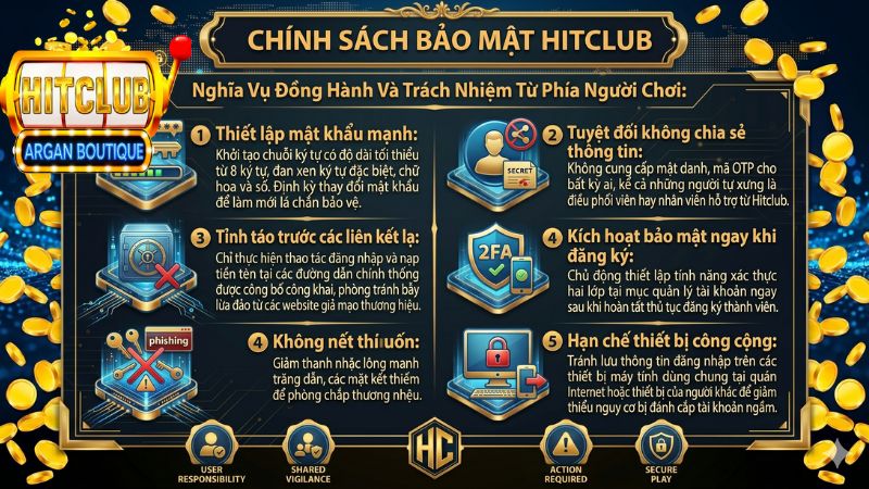 Hướng dẫn cược thủ thực hiện các bước tự bảo vệ tài khoản cá nhân tại Hitclub
